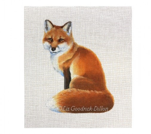 click here to view larger image of Fox Vertical (hand painted canvases)