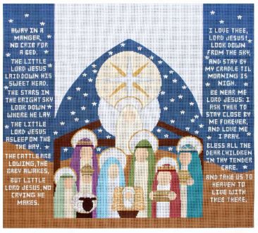 click here to view larger image of Stitchers Nativity (hand painted canvases)