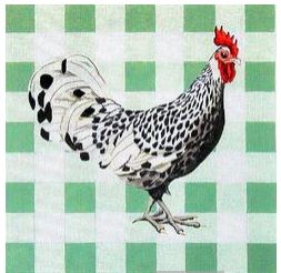 click here to view larger image of Georges/Rooster (hand painted canvases)