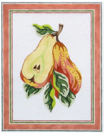 click here to view larger image of Pear Botanical (hand painted canvases)