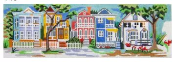 click here to view larger image of Beaufort Row Houses (hand painted canvases)