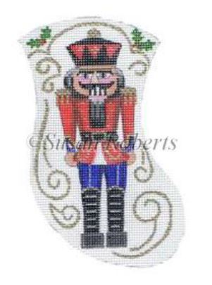 click here to view larger image of Nutcracker Mini Stocking (hand painted canvases)