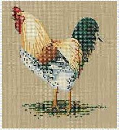 click here to view larger image of Rooster/Brown (hand painted canvases)