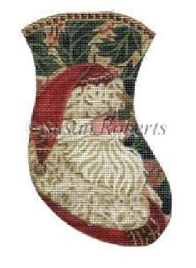 click here to view larger image of Chimney Santa Mini Stocking (hand painted canvases)