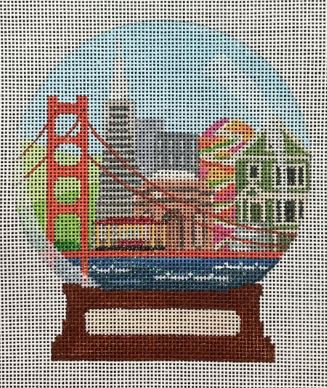 click here to view larger image of San Francisco Snowglobe  (hand painted canvases)