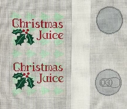 click here to view larger image of Christmas Juice Can - 2 Part Canvas (hand painted canvases)
