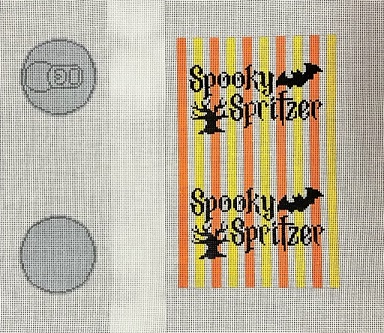 click here to view larger image of Spooky Spritzer Can - 2 Part Canvas (hand painted canvases)