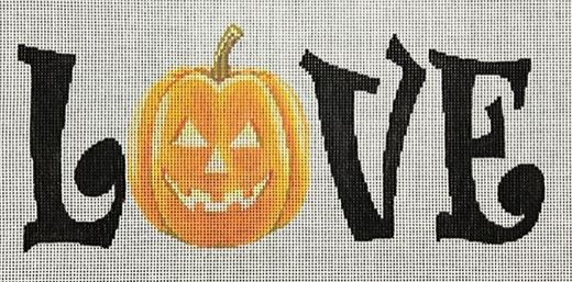 click here to view larger image of Love Halloween (hand painted canvases)