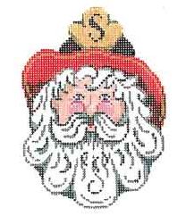 click here to view larger image of Santa in Firemans Hat (hand painted canvases)