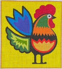 click here to view larger image of Rooster 3 (hand painted canvases)