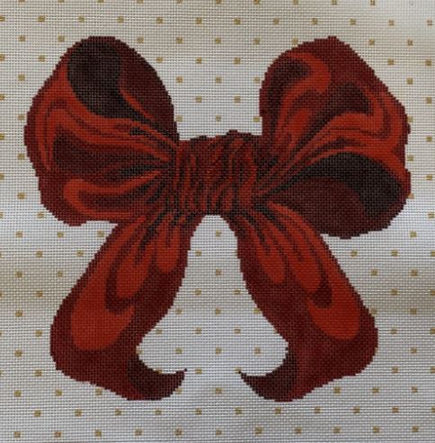click here to view larger image of Red Bow (hand painted canvases)