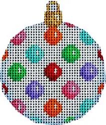 click here to view larger image of Multi Coin Dot Mini Ball (hand painted canvases)