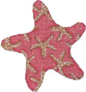 click here to view larger image of Pink Starfish Starfish (hand painted canvases)