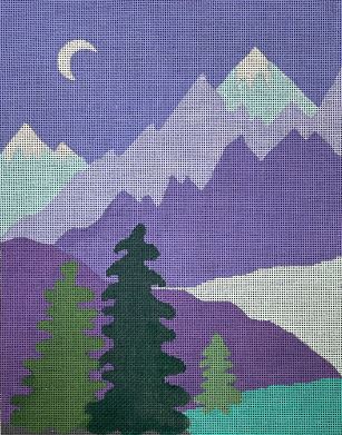 click here to view larger image of Nighttime Landscape (hand painted canvases)