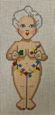 click here to view larger image of Naked Mrs Santa w/Lights (hand painted canvases)