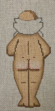 click here to view larger image of Naked Santa Backside (hand painted canvases)