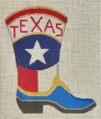 click here to view larger image of Cowboy Boot Texas (hand painted canvases)