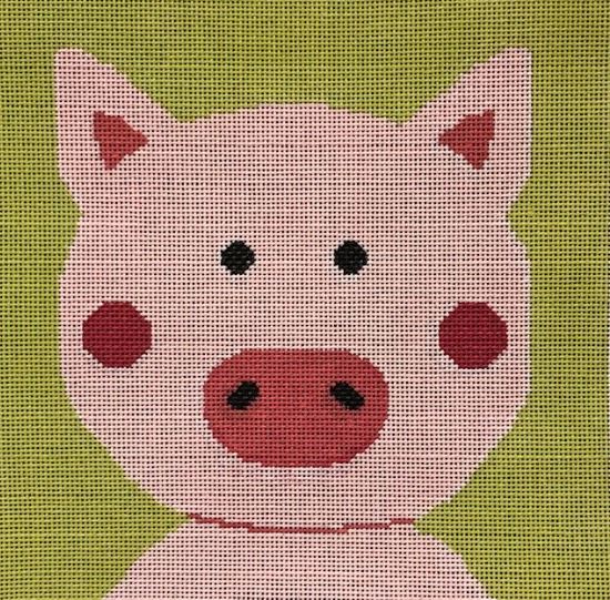 click here to view larger image of Piggy (hand painted canvases)
