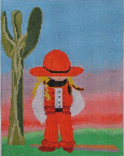 click here to view larger image of Cowgirl (hand painted canvases)