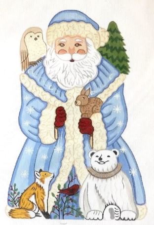 click here to view larger image of Standing Santa - SCS-09 (hand painted canvases)