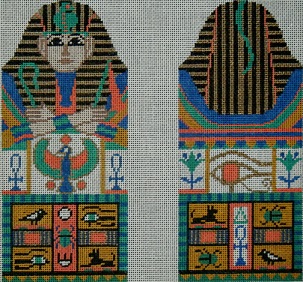 click here to view larger image of King Tut Eyeglass Case (hand painted canvases)