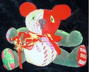 click here to view larger image of Christmas Bear (hand painted canvases)