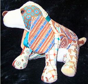 click here to view larger image of Paisley Puppy (hand painted canvases)