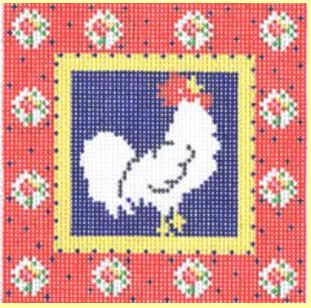 click here to view larger image of Le Coq - Rooster (hand painted canvases)