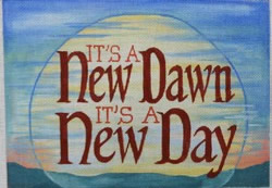 click here to view larger image of New Day (hand painted canvases)