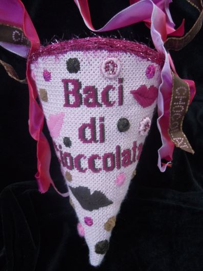 click here to view larger image of Baci Di Ciociolata (hand painted canvases)