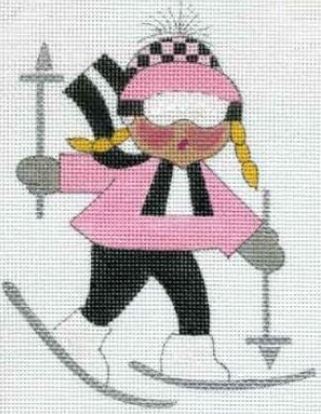 click here to view larger image of Ski Girl (hand painted canvases)