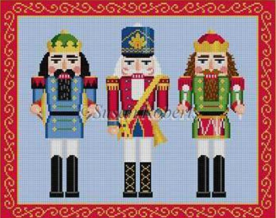 click here to view larger image of Nutcracker Trio (hand painted canvases)