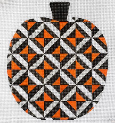 click here to view larger image of Geometric Pumpkin (hand painted canvases)