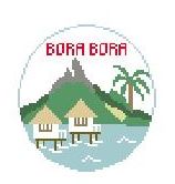 click here to view larger image of Bora Bora (hand painted canvases)