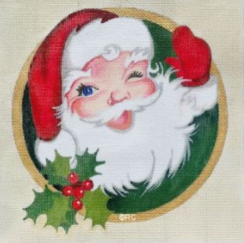 click here to view larger image of Santa Portrait (hand painted canvases)