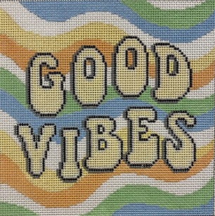 click here to view larger image of Good Vibes (hand painted canvases)