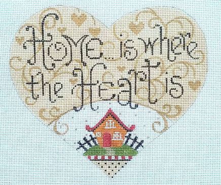 click here to view larger image of Home is Where the Heart Is (hand painted canvases)