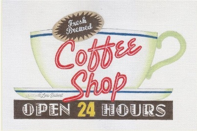 click here to view larger image of Coffee Shop (hand painted canvases)