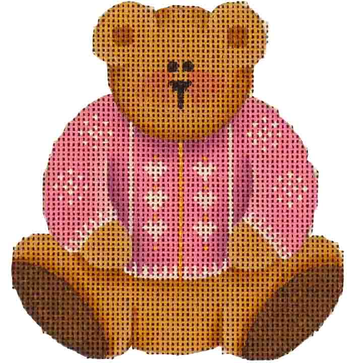 click here to view larger image of Pink Teddy Bear (hand painted canvases)