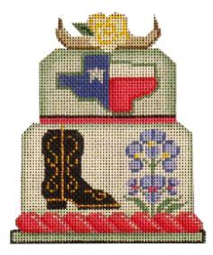 click here to view larger image of Texas Baby Cake (hand painted canvases)