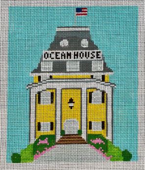 click here to view larger image of Watch Hill Hotel - Ocean House (hand painted canvases)