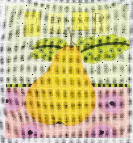 click here to view larger image of Pear (hand painted canvases)