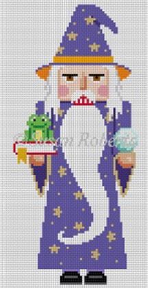 click here to view larger image of Warlock Nutcracker  (hand painted canvases)