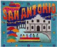 click here to view larger image of Postcard - San Antonio (hand painted canvases)