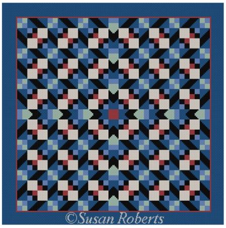 click here to view larger image of Quilt - 1673 (hand painted canvases)