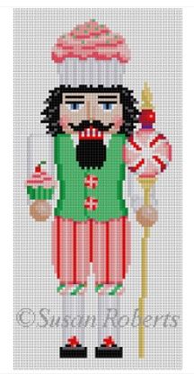click here to view larger image of Nutcracker - Cupcake Man (hand painted canvases)