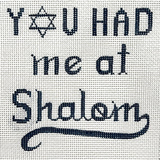 click here to view larger image of You had me a Shalom (hand painted canvases)