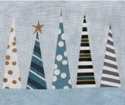 click here to view larger image of Blue Christmas Trees (hand painted canvases)