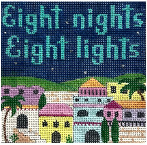 click here to view larger image of Eight Nights Eight Lights (hand painted canvases)