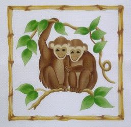 click here to view larger image of Monkey Business (hand painted canvases)